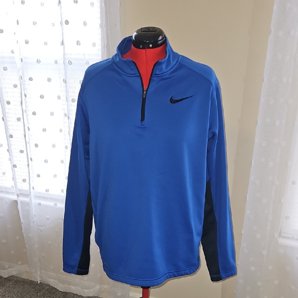 Nike Men's Blue and Black Jacket